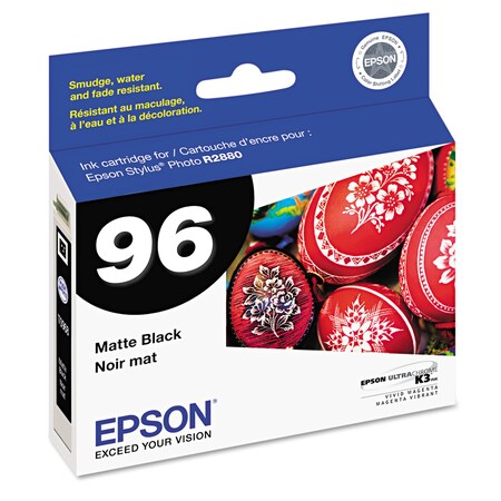 Epson (96) Ink, 450 Page-Yield, Matte Black T096820